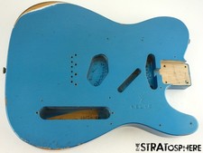 USA Fender Custom Shop B4 63 Telecaster Relic CORPO Tele Invecchiato Lake Placid Blu 63
