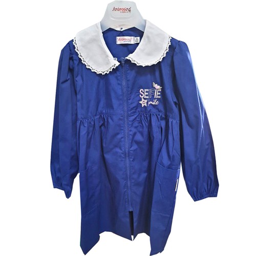 Grembiule scuola blu bimba con
