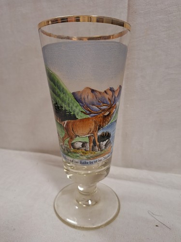 Vecchio bicchiere birra bianco - bicchiere,