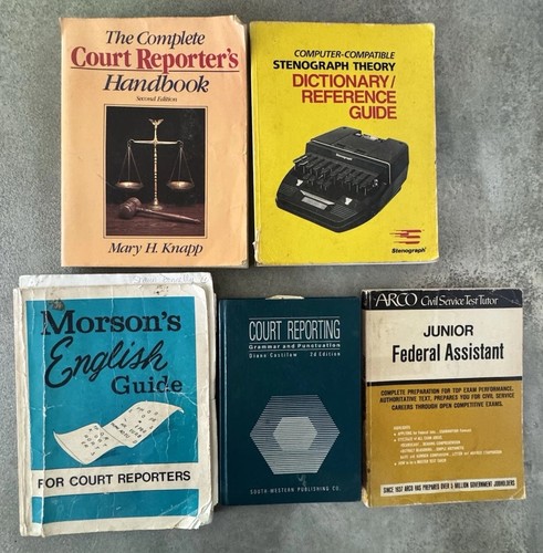 Court reporting books lot - reporting, 5