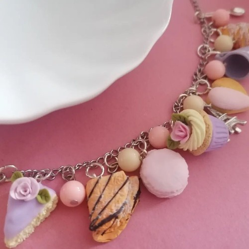 Braccialetto lilac con - braccialetto,