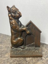 Antico fermalibri cane boxer