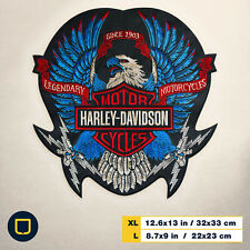 Giubbotto Giacca Motociclista Aquila X Grande Ricamato Patch Schienale Ferro da Cucire