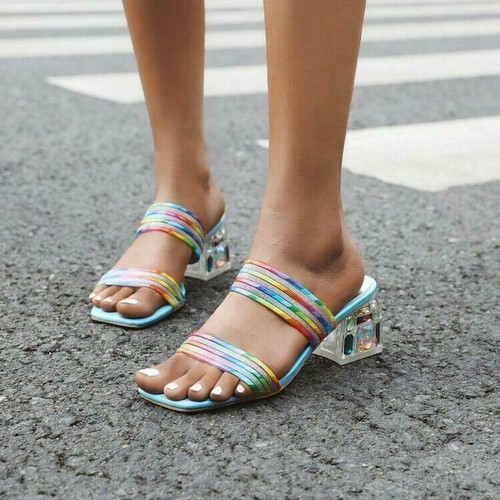 Sandali ciabatte donna glitter
