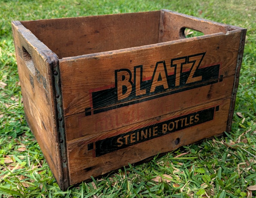 Cassa legno vintage blatz - legno,