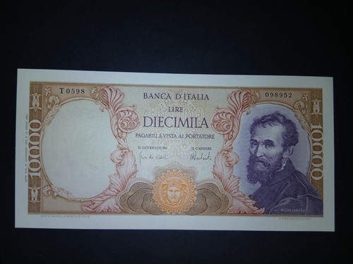 10000 lire michelangelo - lire,