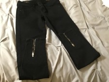 Jeans nero gamba dritta con
