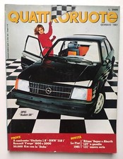 Rivista Quattroruote Numeri Vari Anno 1981 Auto Automobili Vintage Ed.Domus