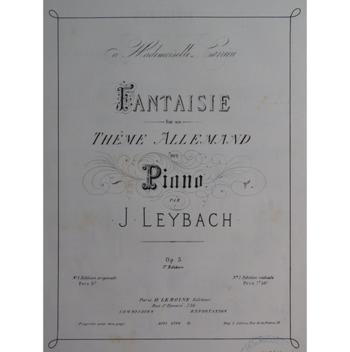 Leybach fantasia un tema - j.,