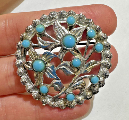 Spilla vintage fiori - a,