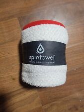 L'ORIGINALE Spin Towel BIANCO ROSSO ACCESSORIO GOCCIOLAMENTO GRUPPO ESERCIZIO SPIN BIKE!