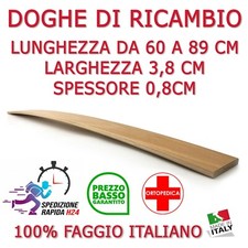 DOGA DOGHE DI RICAMBIO PER RETI -LETTI IN LEGNO-TUTTE LE MISURE-LARGHEZZA 3,8 CM