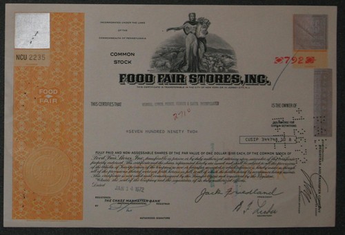 Food fair stores - stores,, 792
