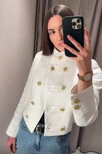 Giacca donna Zara ecrù