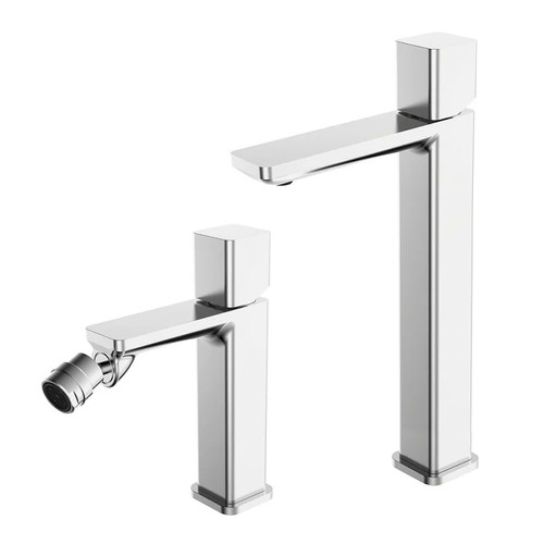 Set rubinetti lavabo alto - rubinetti, e