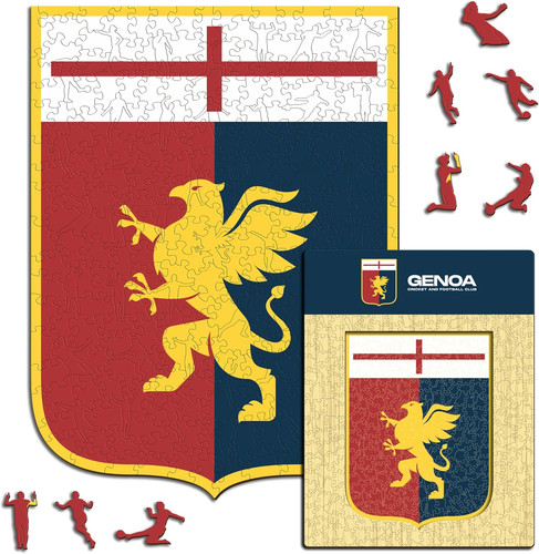 Genoa logo puzzle di legno - puzzle,