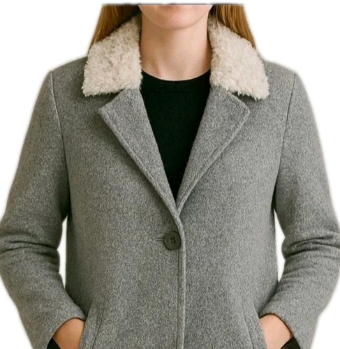 Zara cappotto donna - cappotto, grigio