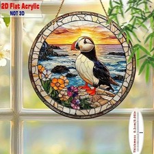 Puffin Suncatcher Decorazione