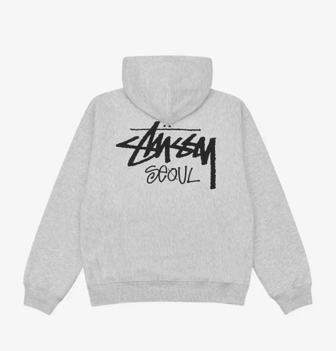 Stussy stock seoul hood ash - seoul,