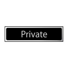 Insegna privata autoadesiva - insegna,