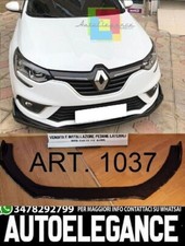 LAMA SOTTO PARAURTI ANTERIORE RENAULT MEGANE 4 MK4 ABS SPORTIVO NERO SPLITTER.-.
