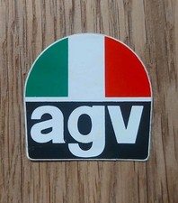 STICKER VINTAGE AUTOCOLLANT AUFKLEBER AUTO MOTO TUNING ORIGINAL AGV PAIR 4Cm