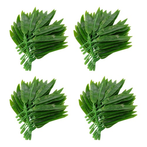 Pcs foglie finte di bambu - 50,
