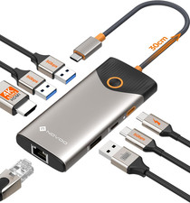 USB C Hub, 7-In-1 Dock Con