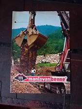 MANTOVANI BENNE POLIPI PINZE SCAVO TERRA ESCAVATORI RUSPE  brochure 1971