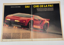 Clipping Ritaglio Articolo 1991 Vector W8 Twin Turbo Dai che ce la fai