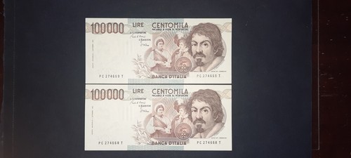 100000 lire caravaggio - , 1°