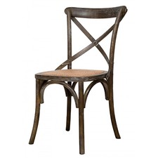 BISCOTTINI Sedia Legno Rattan