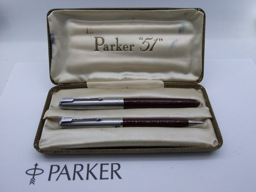 1953 boxed burgundy parker - parker, 51