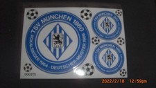 Set adesivi sticker TSV 1860 Monaco - 3 loghi Bundesliga calcio