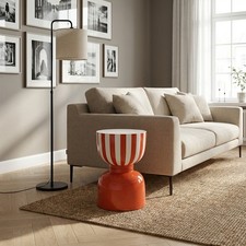 Tavolino Salotto Tondo Metallo