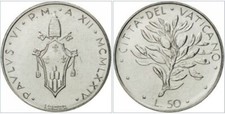 CITTÀ DEL VATICANO LIRE 50