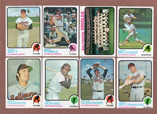 Lotto topps 1973 orioles - lotto,
