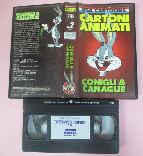 Vhs film conigli canaglie - vhs,