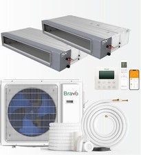 24000 BTU Dual Zone 9K+18K BTU