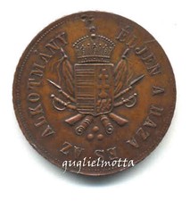 FRANCESCO GIUSEPPE REGNO AUSTRO UNGARICO MEDAGLIA INCORONAZIONE BUDAPEST 1867