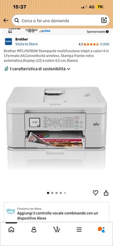 Brother mfc j1010dw stampante - brother, mfc-j1010dw