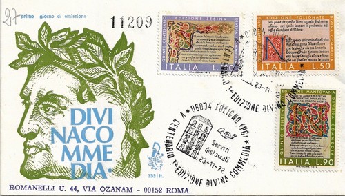 Fdc venetia divina commedia - fdc,