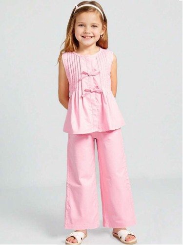 Set top pantaloni con - con, fiocco