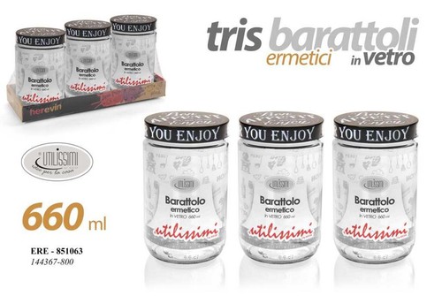 Set tris barattoli cucina - tris,