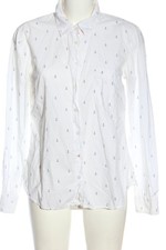 H&M Camicia a maniche lunghe Donna Camicia elegante Taglia IT 46 bianco-blu