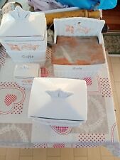 contenitori porta zucchero, caffè, salegrosso e sale fino - vintage