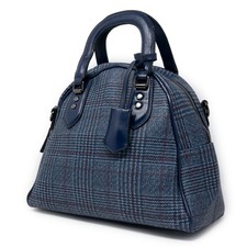 Borsa blu donna bauletto