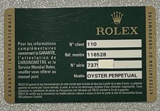 Warranty Guarantee Rolex