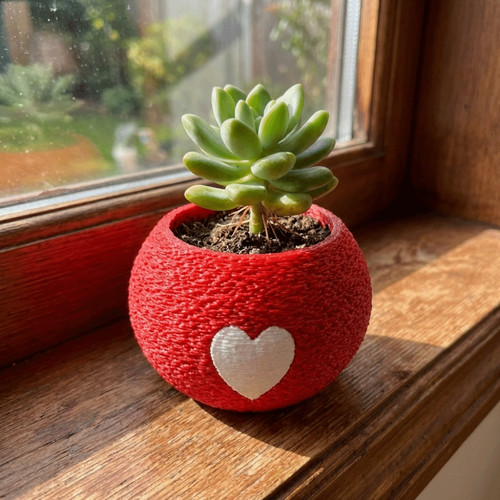 Vaso per piante modello - , cuore