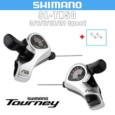 Set Leve Cambio Pollice Shimano SL-TX50 3/6/7/18/21 Velocità MTB Mountain Bike